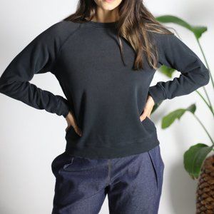 Lacausa Surf Sweatshirt in Vintage Tar size XS